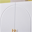 2 Door White Armoire Wardrobe Closet Wood Closet organize With Hanging Rod