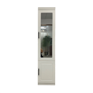Wood Closet Wardrobe with Mirror White Armoire Wardrobe Closet with Hanging Rods