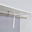 Wood Closet Organizer System with 3 Shelf Towers Closet System White