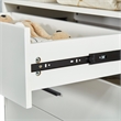 Wood Closet System with 3 Drawers White Built-in Closet Organizer for Bedroom