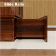 Livelylodge Teak Color Solid Wood Murphy Cabinet Bed with Drawers Space-Saving