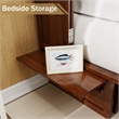 Livelylodge Teak Color Solid Wood Murphy Cabinet Bed with Drawers Space-Saving