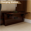 Livelylodge Teak Color Solid Wood Murphy Cabinet Bed with Drawers Space-Saving