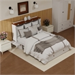Livelylodge Wood Queen Murphy Bed with Storage Drawer in White