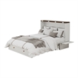 Livelylodge Wood Queen Murphy Bed with Storage Drawer in White