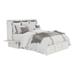 Livelylodge Solid Wood Murphy Bed with Drawers 2 USB&Charging Ports White Color