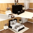 Livelylodge Solid Wood Murphy Bed with 2 USB&Charging Ports Brownish Black Color