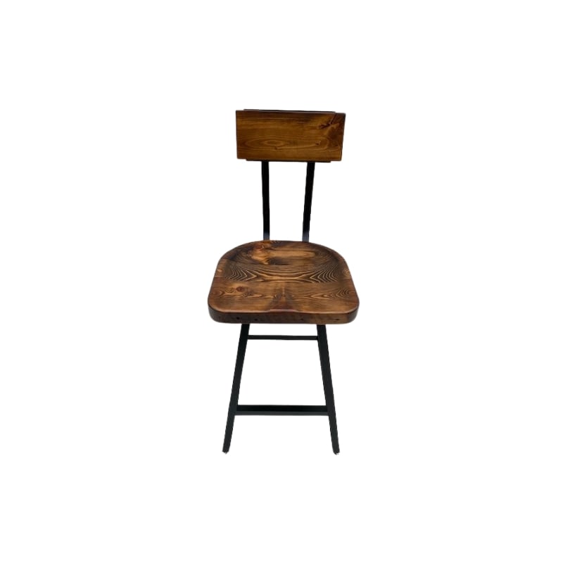 Scooped Seat Brewster Bar Stool-Swiveling Bar Height