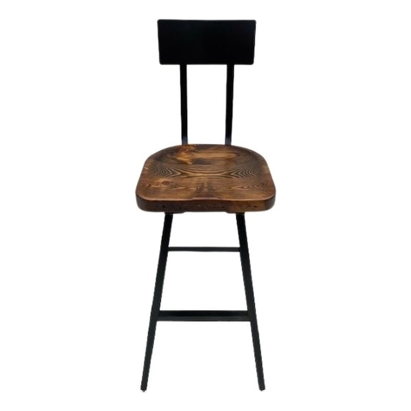 Scooped Seat Brew Hause Swiveling Bar Stool - Bar Height