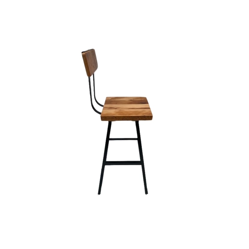 Square Flat Seat Brewster Bar Stool Swiveling - Counter Height