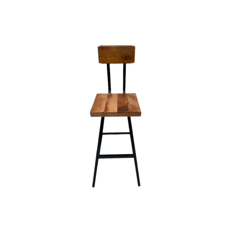 Square Flat Seat Brewster Bar Stool Swiveling - Counter Height