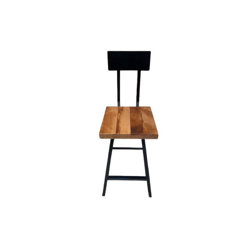 Square Flat Seat Brewhause Bar Stool Swiveling - Counter Height