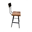 Square Flat Seat Brewhause Bar Stool Swiveling - Counter Height