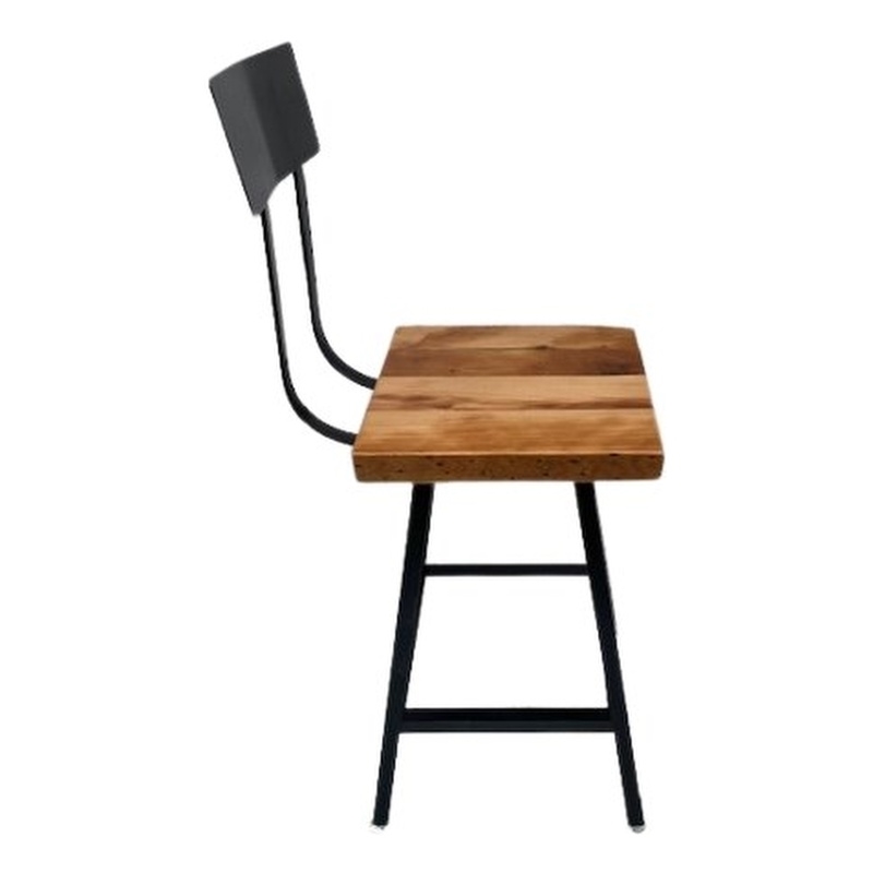 Square Flat Seat Brewhause Bar Stool Swiveling - Counter Height