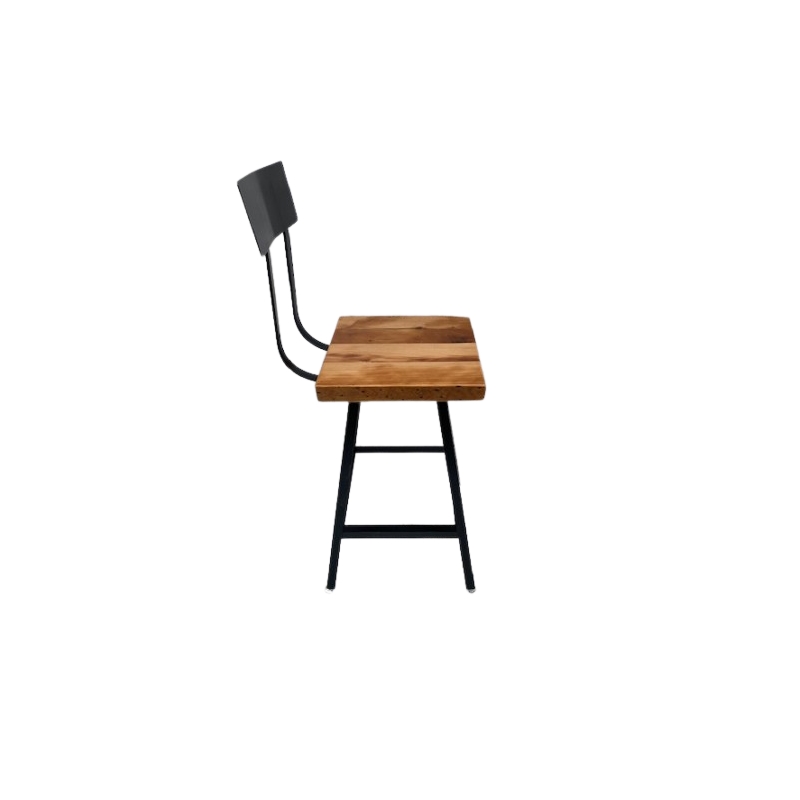 Square Flat Seat Brewhause Bar Stool Swiveling - Bar Height