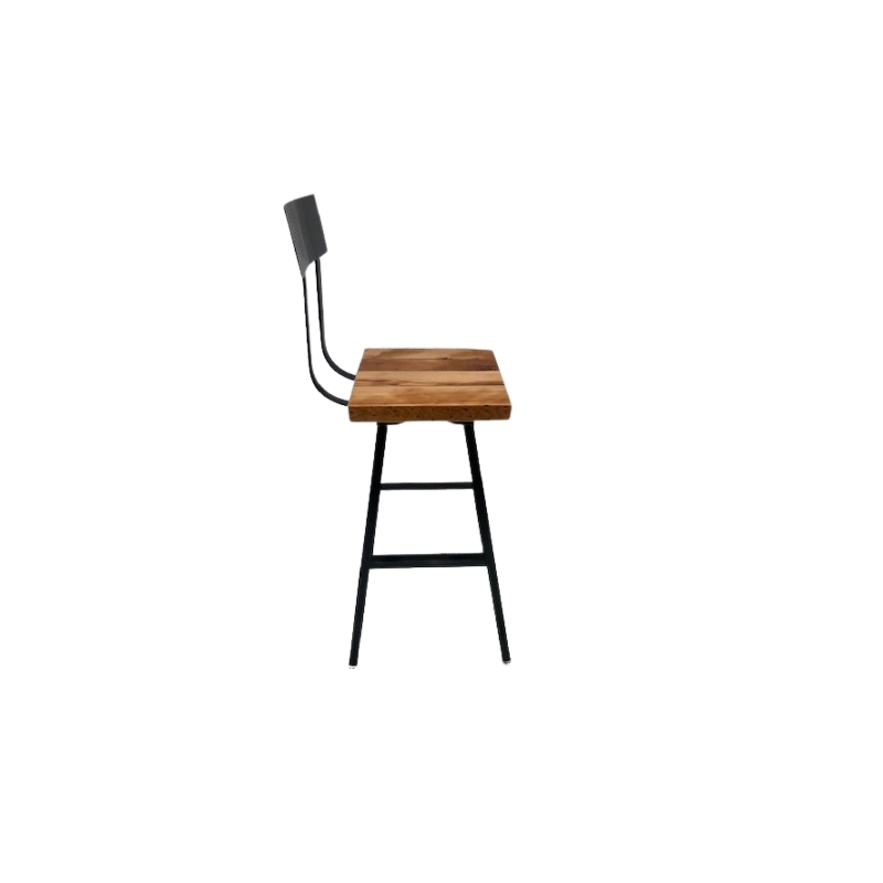 Square Flat Seat Brewhause Bar Stool Non Swiveling - Counter Height