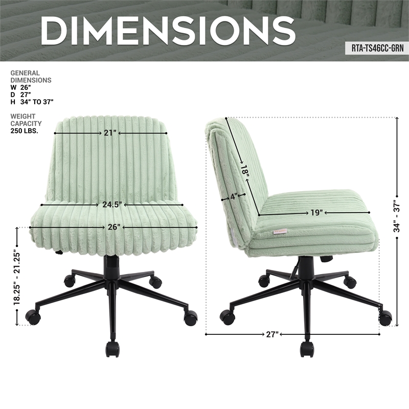 Techni Sport Green Criss Cross Chair