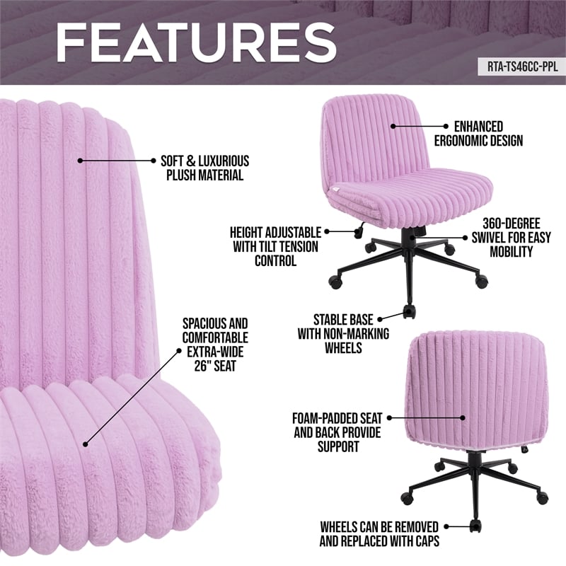 Techni Sport Purple Criss Cross Chair