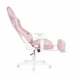 Techni Sport - Velvet Gaming Chair with Footrest - Pink