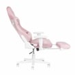Techni Sport - Velvet Gaming Chair with Footrest - Pink
