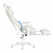 Techni Sport - White Fuzzy Bunny Gaming Chair with Footrest