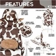 TS85 Brown COW Series Gaming Chair