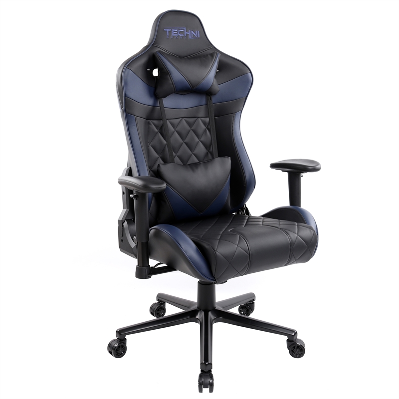 Techni Sport XL Ergonomic Gaming Chair Blue