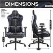 Techni Sport XL Ergonomic Gaming Chair Blue
