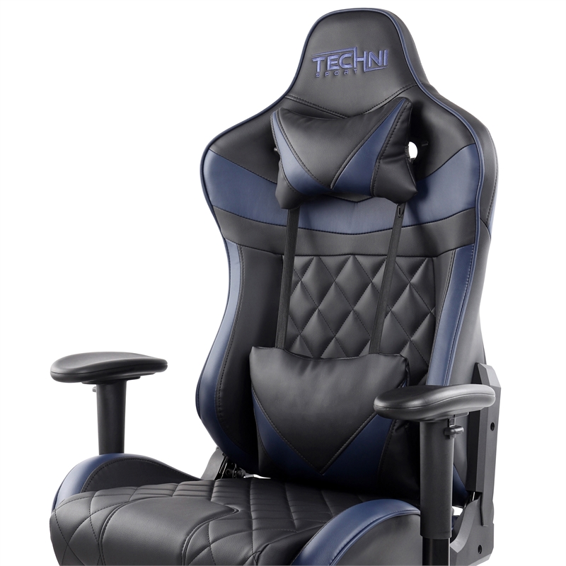 Techni Sport XL Ergonomic Gaming Chair Blue