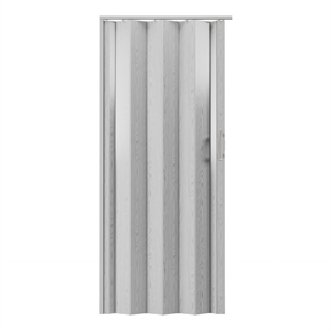 32&quot W PVC Foldable Accordion Doors or Privacy Room Divider - Grey