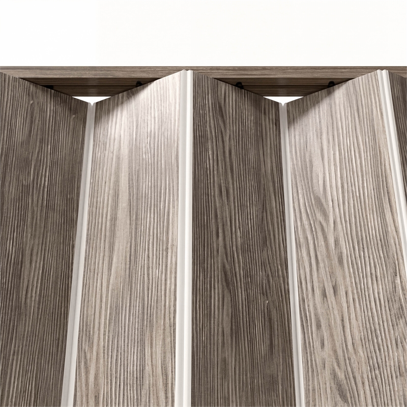 36&quot w double walled foldable heavy duty accordion doors - taupe
