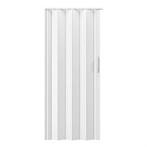 48&quot W Double Walled Foldable Heavy Duty Accordion Doors - White