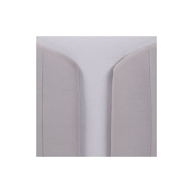 Two-Toned Ottoman with Storage or Vanity Stool - Taupe