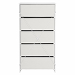5-Drawer Dresser with Large Fabric Drawers - White