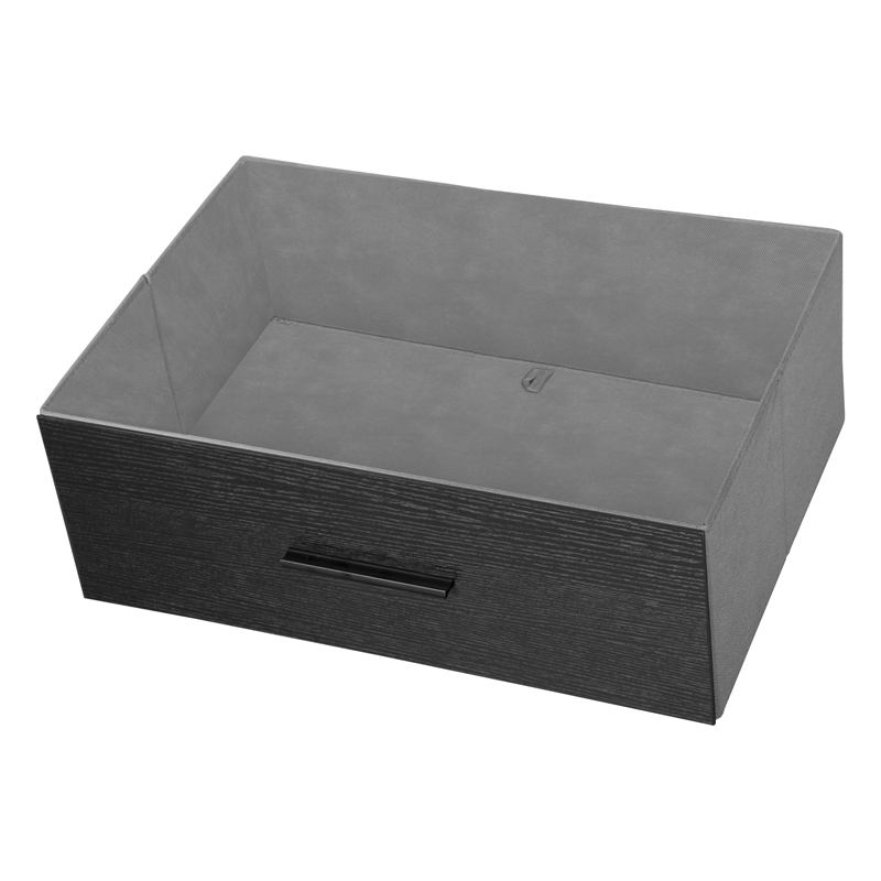 6-Drawer Dresser with Large Fabric Drawers - Black