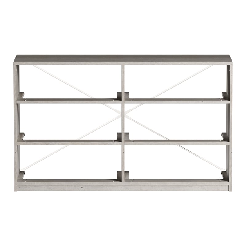 6-Drawer Dresser with Large Fabric Drawers - Grey