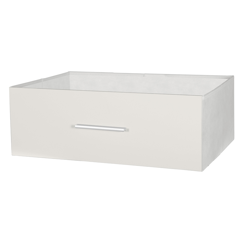 8-Drawer Dresser with Large Fabric Drawers - White