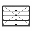 8-Drawer Dresser with Large Fabric Drawers - Black