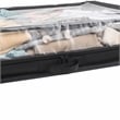 Set of 2 Under-Bed Rolling Storage Container with Transparent Cover