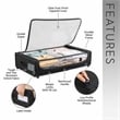 Set of 2 Under-Bed Rolling Storage Container with Transparent Cover