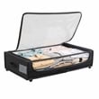 Set of 2 Under-Bed Rolling Storage Container with Transparent Cover