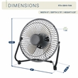 Techni Home 8in. High Velocity 2-Speed USB Powered Portable Fan