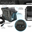 Techni Home Pivoting 600 CFM High Velocity Floor Blower Fan