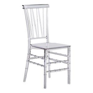 Techni Home Stackable Chiavari Style Clear Acrylic Event Chairs - Set of 2