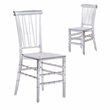 Techni Home Stackable Chiavari Style Clear Acrylic Event Chairs - Set of 2