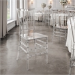 Techni Home Stackable Chiavari Style Clear Acrylic Event Chairs - Set of 2