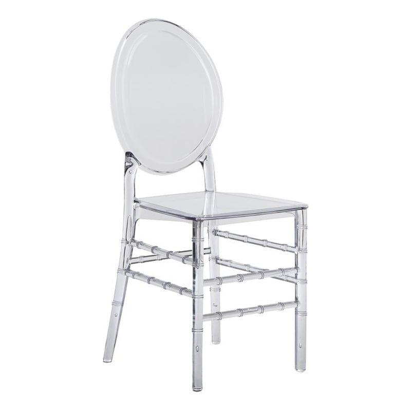 Techni Home Stackable Ghost Style Clear Acrylic Event Chairs - Set of 2