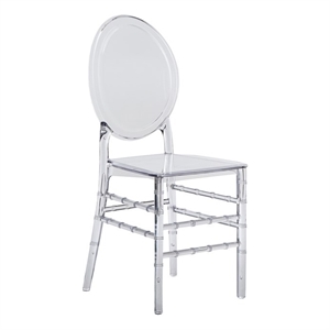 Techni Home Stackable Ghost Style Clear Acrylic Event Chairs - Set of 2