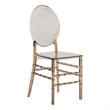 Techni Home Stackable Ghost Style Amber Acrylic Event Chairs - Set of 2
