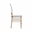 Techni Home Stackable Ghost Style Amber Acrylic Event Chairs - Set of 2